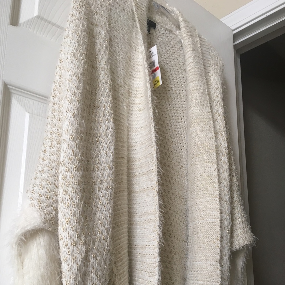 Cream / gold Cardigan